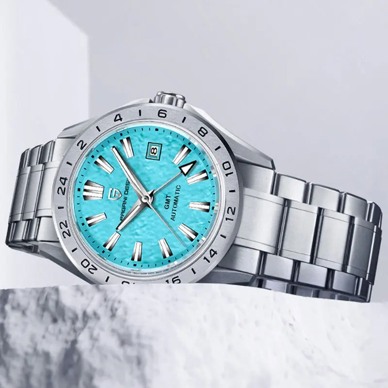جديد PD-1792 PAGANI تصميم 100 متر مقاوم للماء ساعة ميكانيكية للرجال العلامة التجارية الأعلى ساعة أوتوماتيكية هدية الياقوت الزجاج ساعة Reloj Hombre
