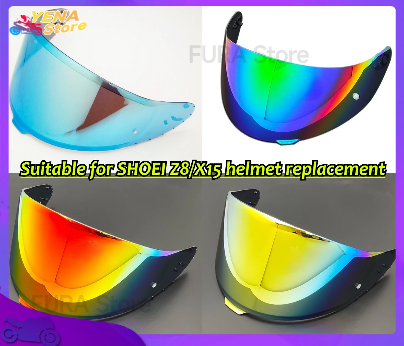 

Suitable for SHOEI Z8/X15 helmet replacement, helmet mask, glasses, goggles, motorcycle helmet parts and accessories