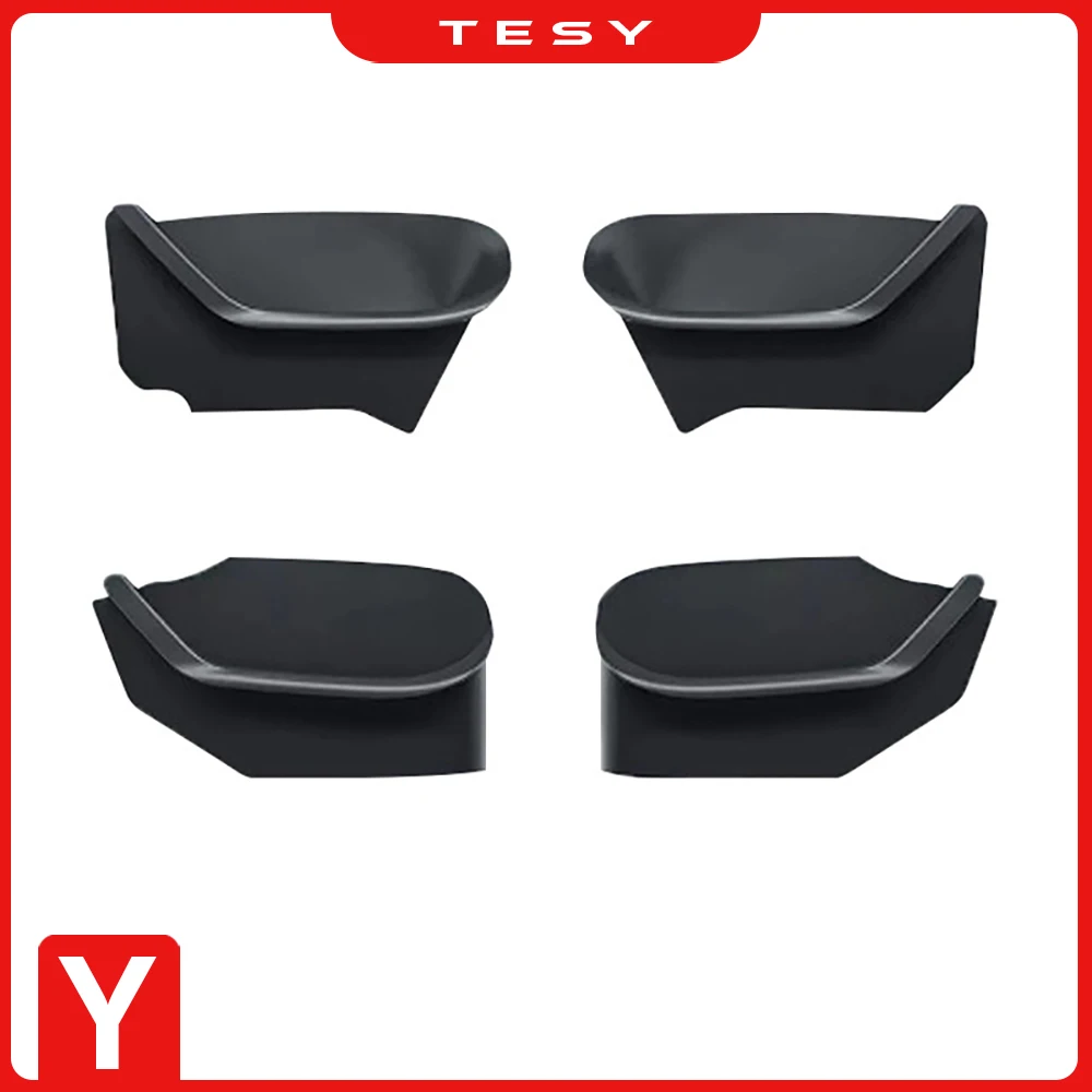 Tesy Car Door Storage Box For Tesla Model Y 2021-2024 TPE Gate Slot Anti Dirty Storage Organizer Tidying Car Accessories