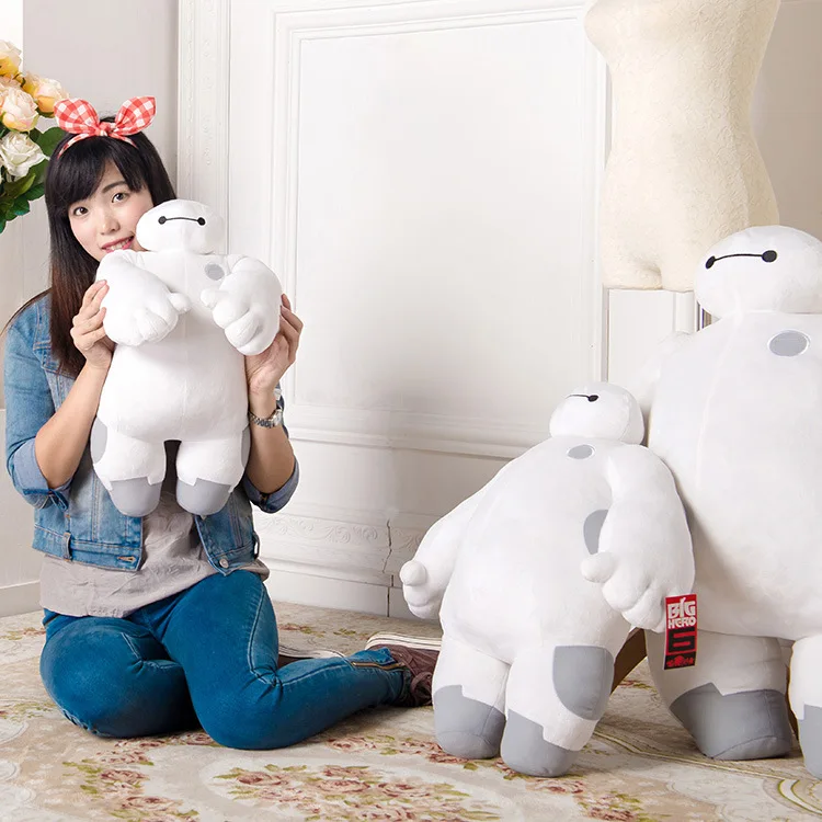 Figura de Big Hero 6 de la película de Disney, juguete de peluche de Big Hero Baymax, almohada cómoda, adorno para habitación de muñecas, regalo de vacaciones