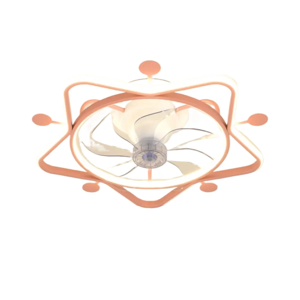 Moderne einfache Kinderzimmerleuchte LED Deckenventilator Licht Pentagramm Lampe