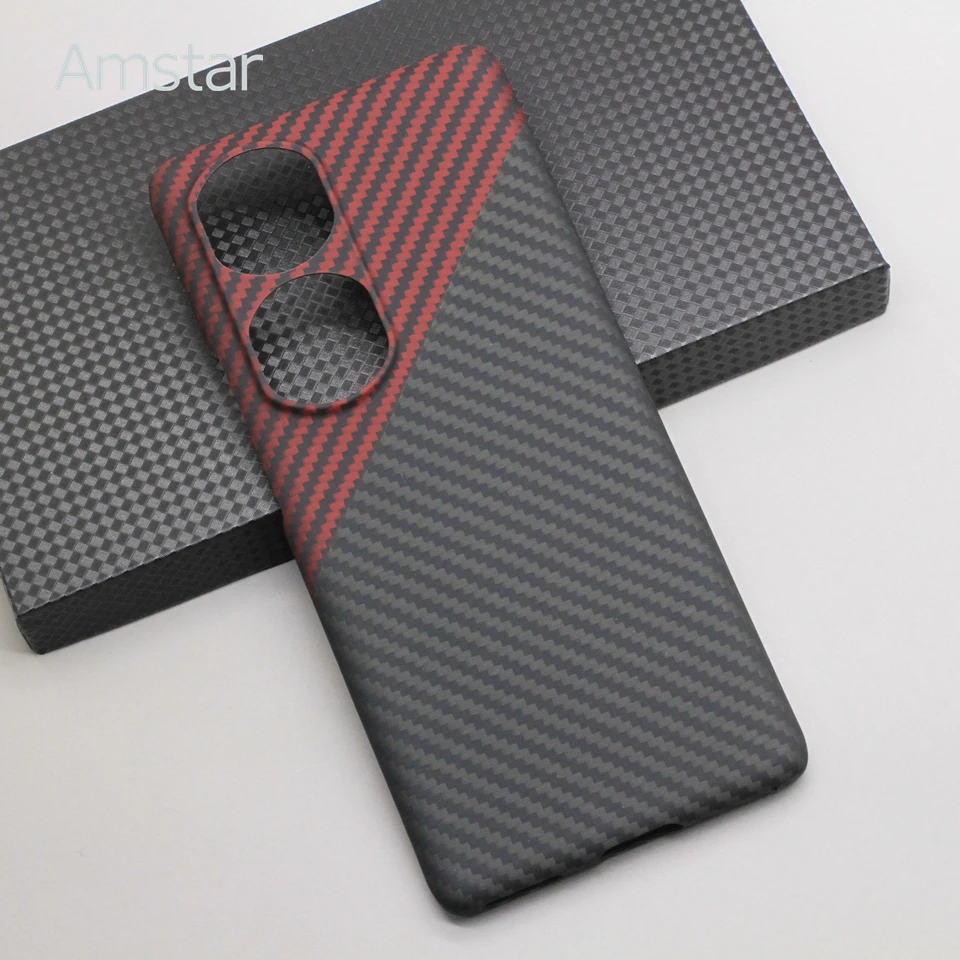 Amstar Dual Color Premium Carbon Fiber Phone Case for Honor 70 Pro Plus Ultra-thin Anti-drop Aramid Fiber Cover for Honor 70 Pro