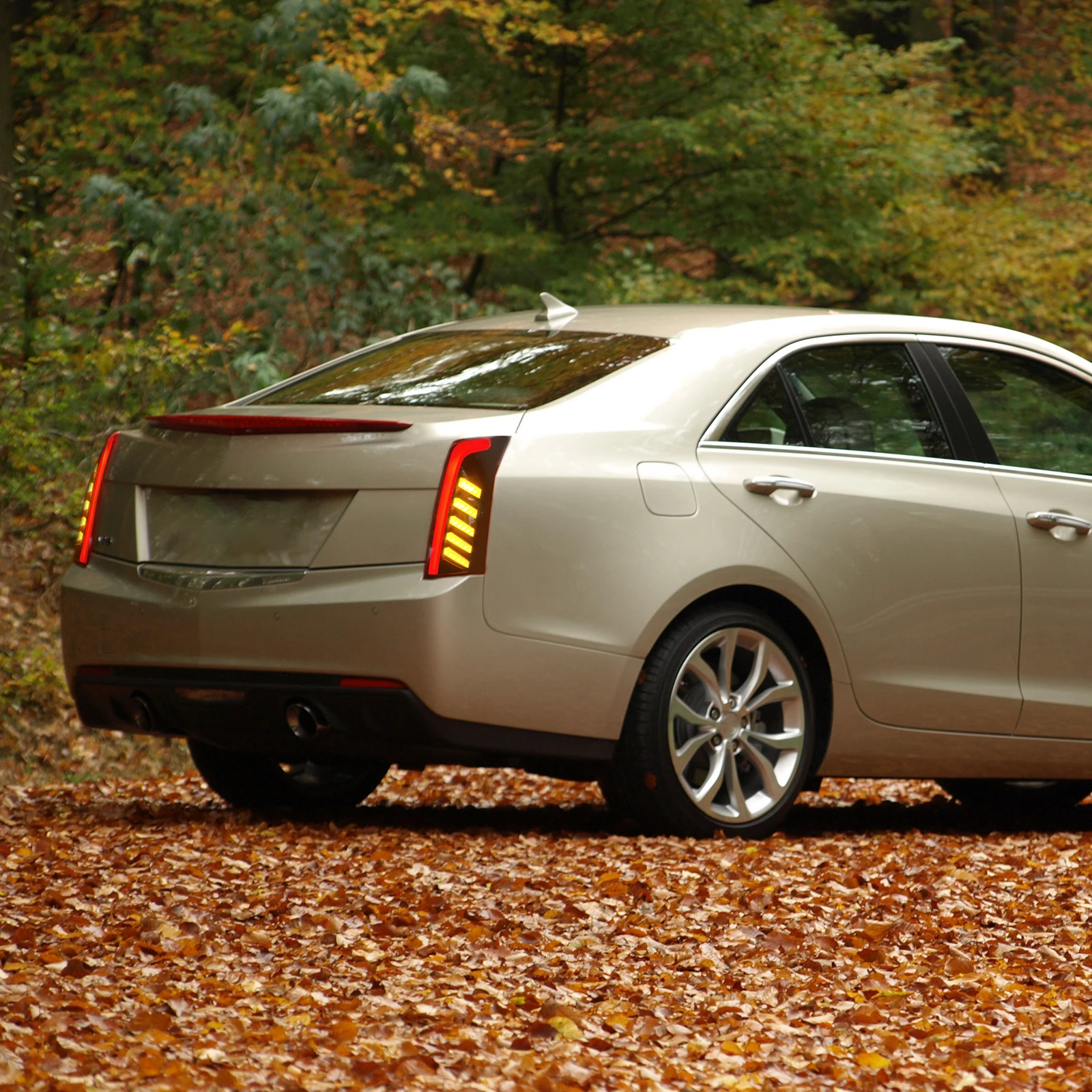 

Модифицированная лампа для Cadillac ATS 2014-2017, светодиодный задний фонарь с динамической анимацией, красный автомобильный задний фонарь, аксессуар