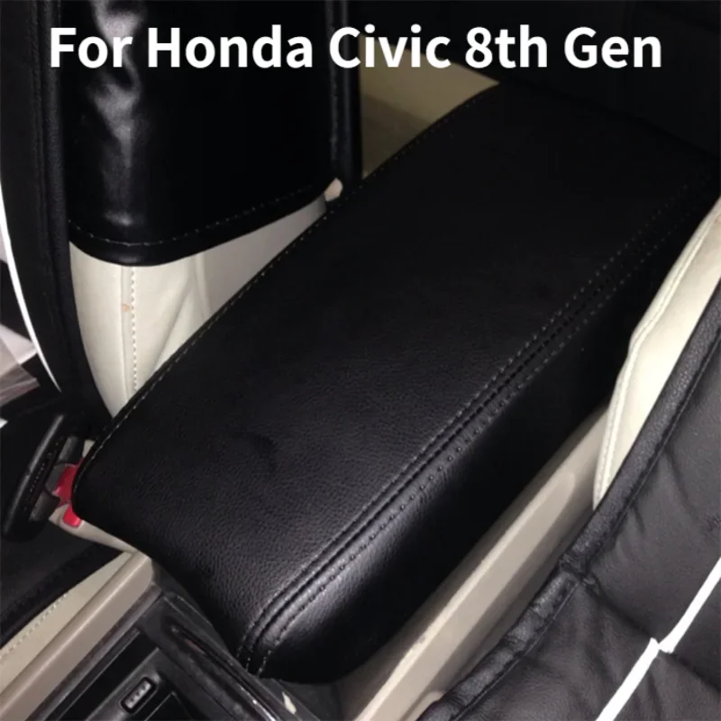 For Honda Civic 8th Gen 2006 2007 2008 2009 2010 2011 Car Microfiber Leather Center Armrest Pad Cover Trim Armrest Box Leather