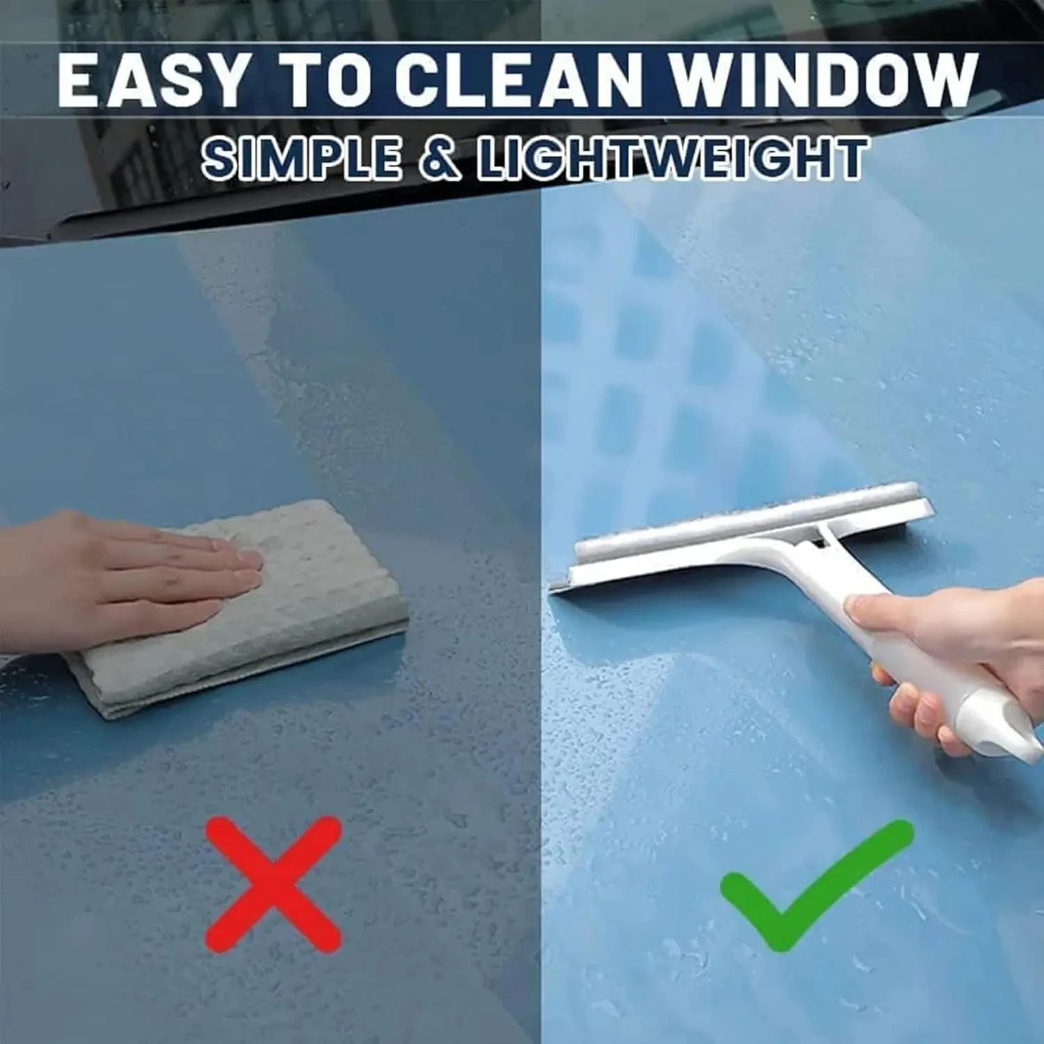 Simplify everyday glass cleaning with a 3-in-1 spray window cleaner featuring spray, scrub, and squeegee functions. Ideal for mirrors, shower screens, and car windows.