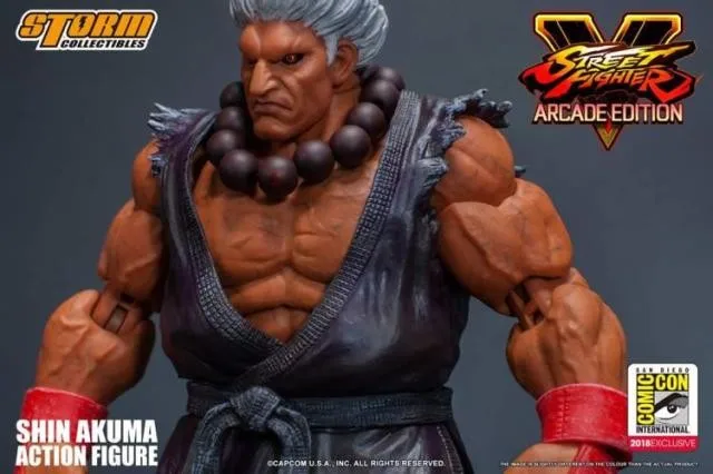 ألعاب العاصفة الأصلية 1/12 شين أكوما ستريت فايتر شعر أبيض SDCC نسخة محدودة مجموعة كاملة 6 "لعبة شخصيات الحركة #6