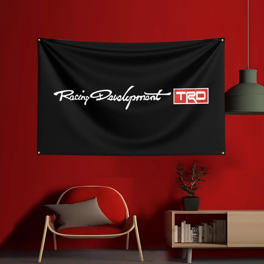 3x5 قدم TRD أداة العلم البوليستر المطبوعة سيارات أعلام راية نسيج لغرفة المرآب ديكور أدوات كهربائية العلم