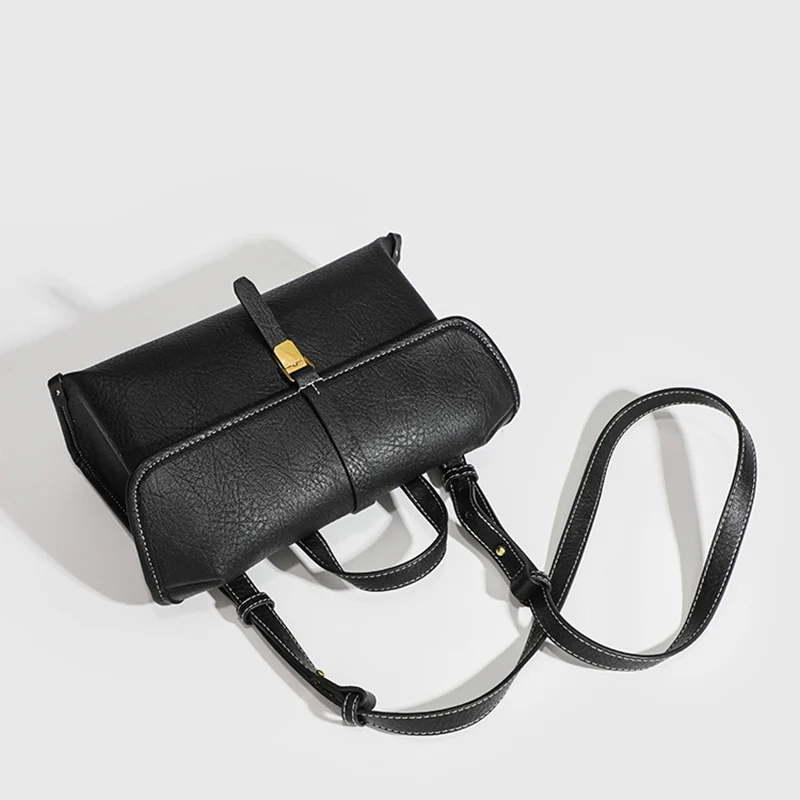 Formeki-Bolso de mano para mujer, bandolera Retro que combina con todo, para oficina