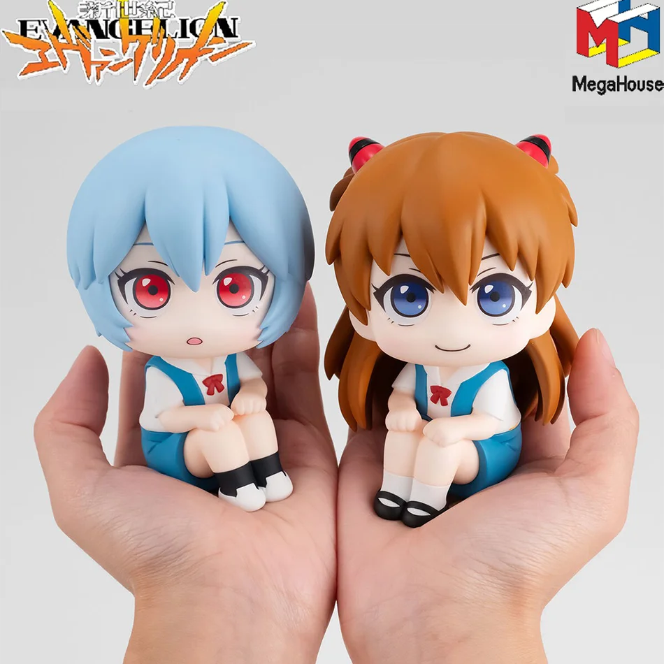 Heiße Neon Genesis Evangelion Anime-Figur EVA Ayanami Rei Asuka LookUp Q-Version Modell Desktop-Ornament Geschenk-Puppe Spielzeug