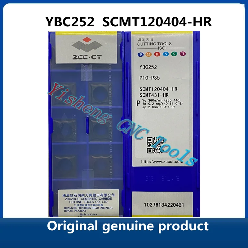 

Original genuine product ZCC CT YBC252 YBC251 SCMT120404-HR CNC Turning Tool Lathe Cutter Tools