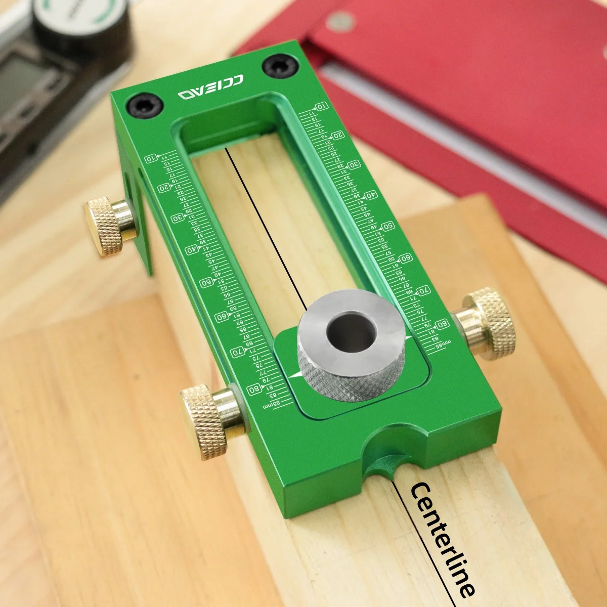 스크류 지그 2-in-1 조정 가능한 목공 드릴링 펀처 로케이터, 6/8/10/12/15mm 핀 고정 장치 목공 구멍 드릴 비트 세트