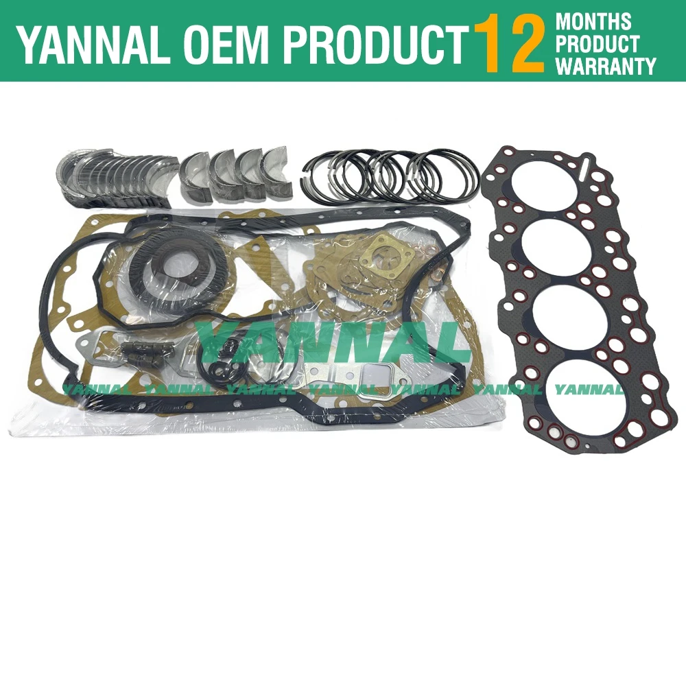 New S4Q2 Overhaul Re-Ring Kit For Mitsubishi Engine Generator MGP25E MGP25SE New Daiwa DG250MM Diesel Engine S4Q2-E1