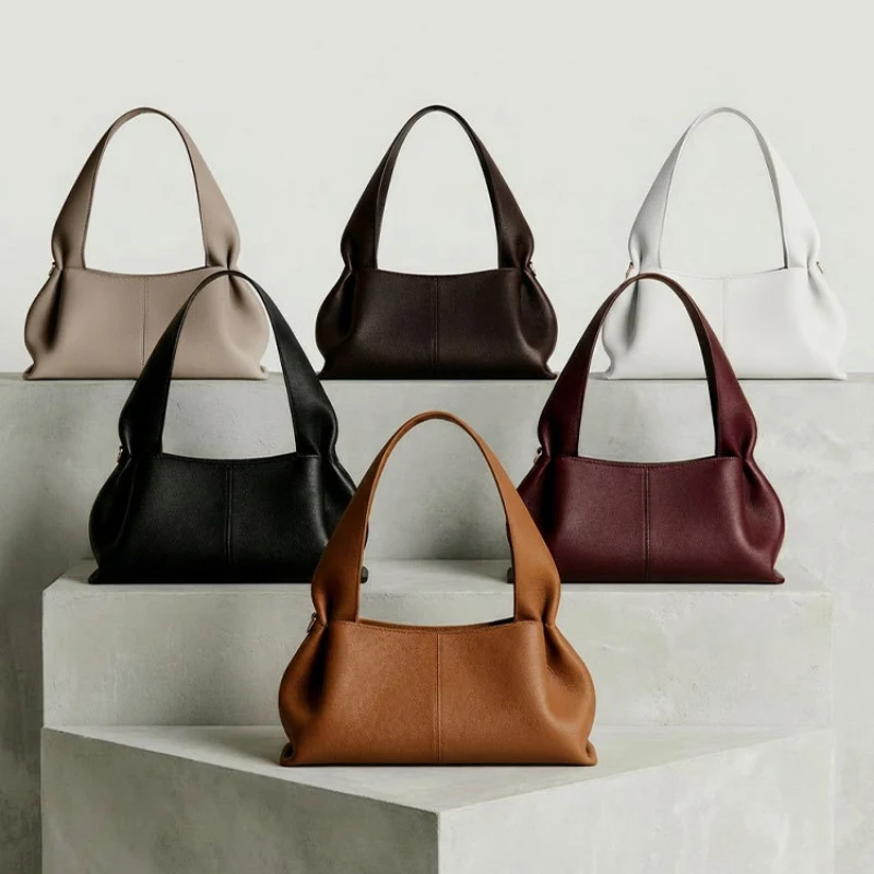 

Французская плиссированная сумка-клатч класса люкс, дизайнерская мягкая сумка через плечо в стиле Clouds, модная и элегантная женская сумка для хранения вещей