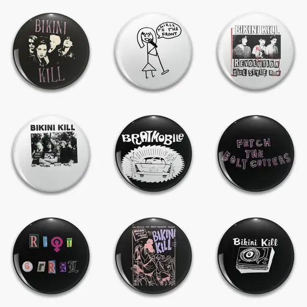 Squad Riot Grrrl Band Of Soft Button Pin Customizable Badge Metal Clothes Funny Decor Collar Lover Gift Cute Lapel Pin Women