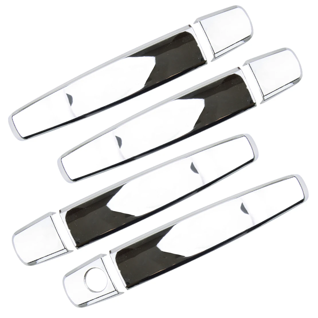 1 Set Chrome Silver Exterior Side Door Handle Cover Cap Trims ABS Fit for Cadillac SRX 2010 2011 2012 2013 2014 2015 2016