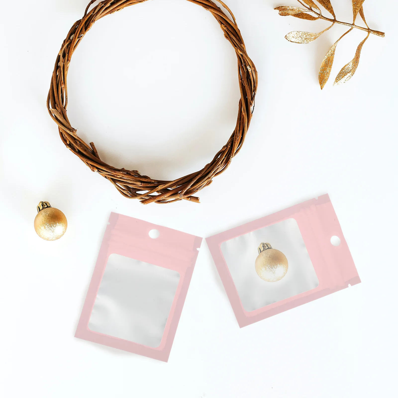 

100 Pcs Necklace Jewelry Storage Bag Travel Pouches Sub Surface Aluminum Plating Convenient Bags for Packaging