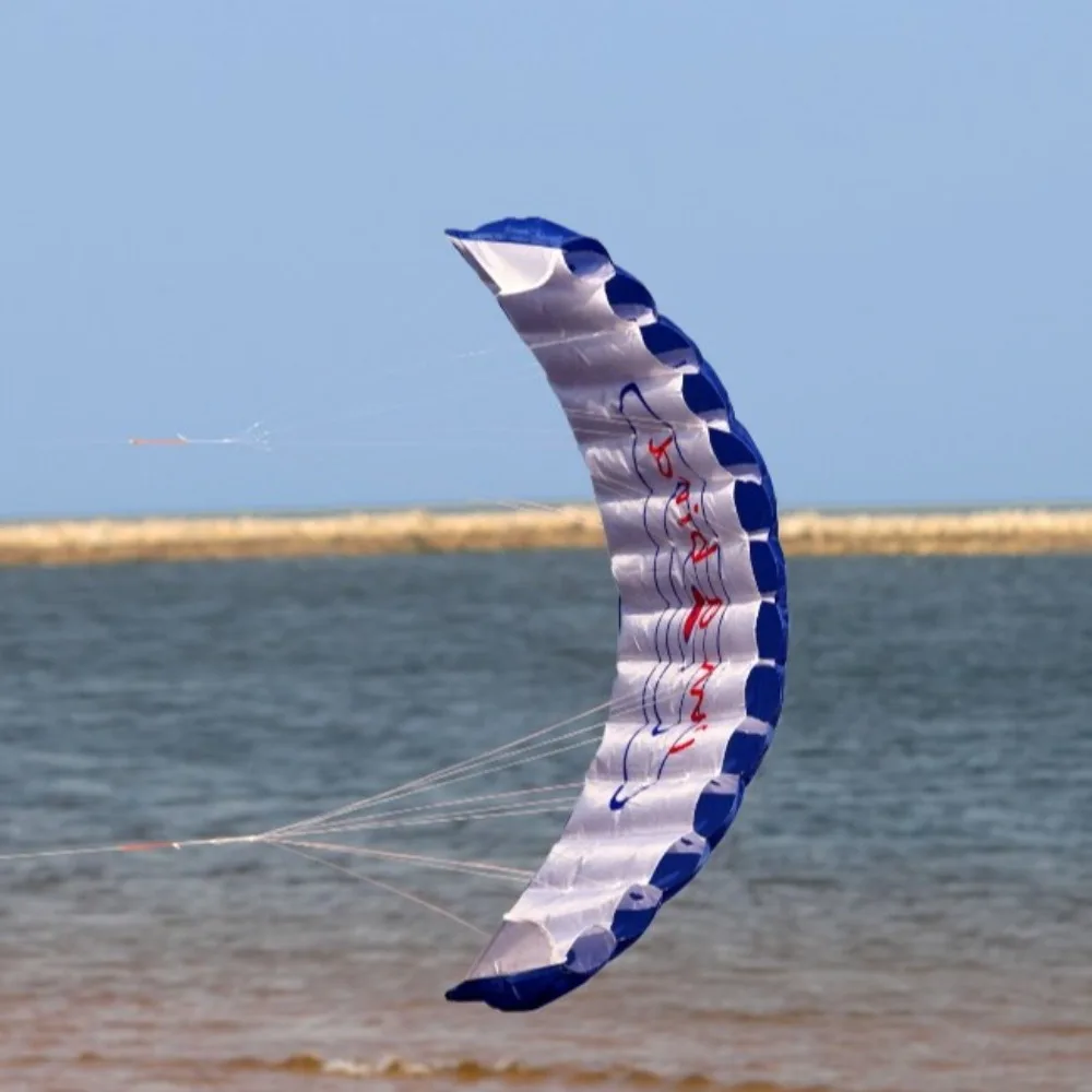 Professional Double Power Stunt Kite Dual Line Soft 1.4m Parachute Kite Good Flying Flying Toy Sport Beach Kite Outdoor Sports
