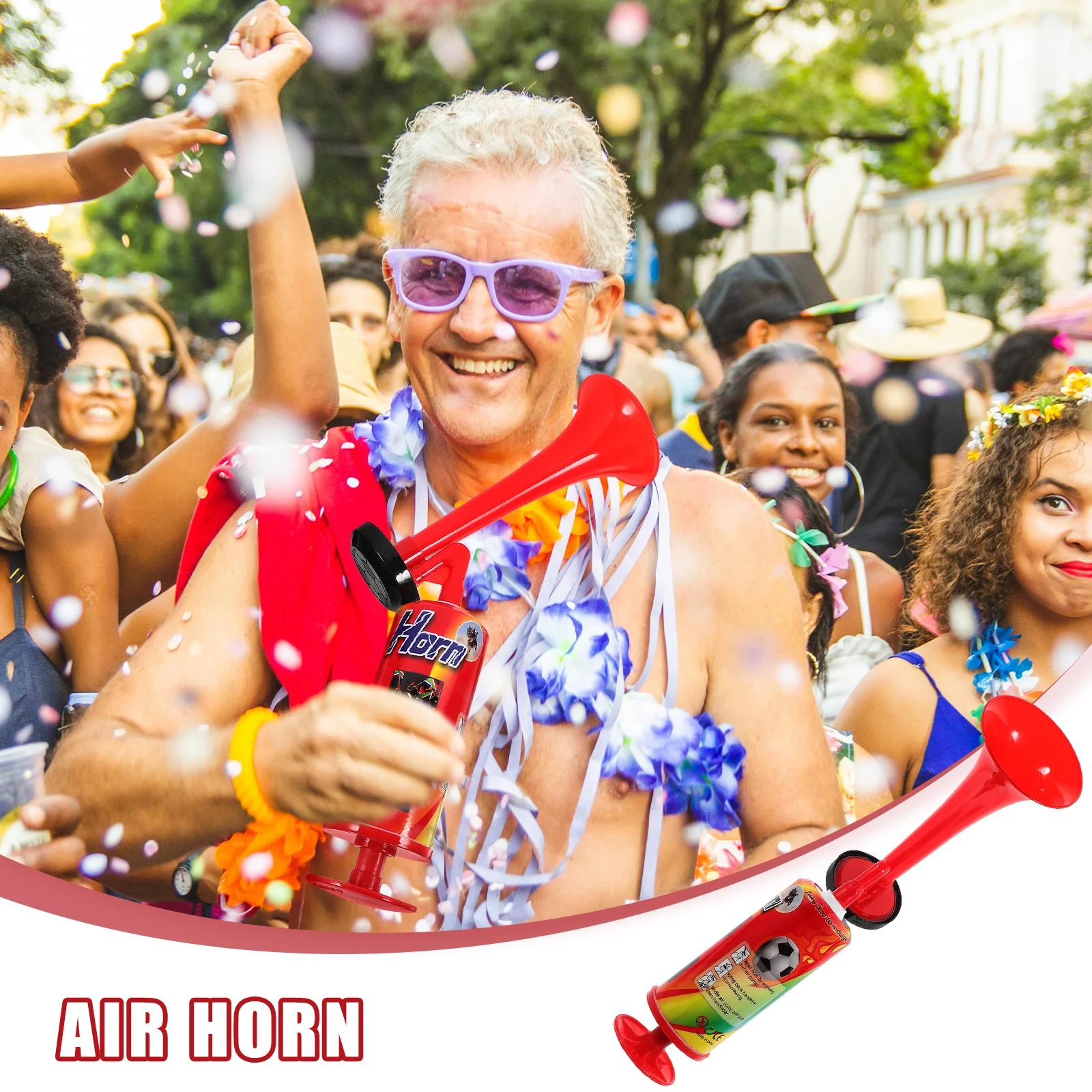 

Efficient Large Capacity Air Horn Easy to Assemble Pump Driven Sound Signal for Parties Emergency Situations Large Air Horn