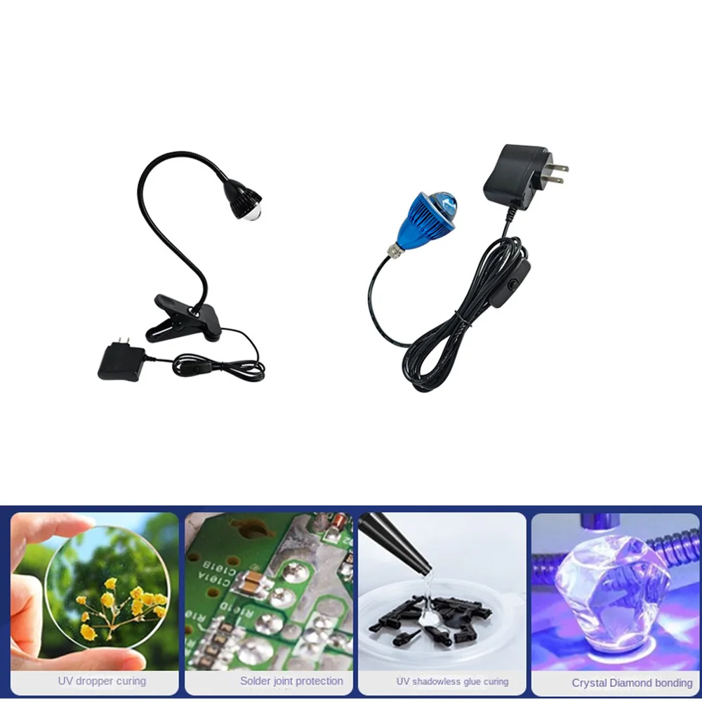 

Nice Small Volume Handheld 365nm 395nm 405nm Ultraviolet UV Green Oil Shadowless Glue Ink Mobile Phone Repair Lamp Resin Curing