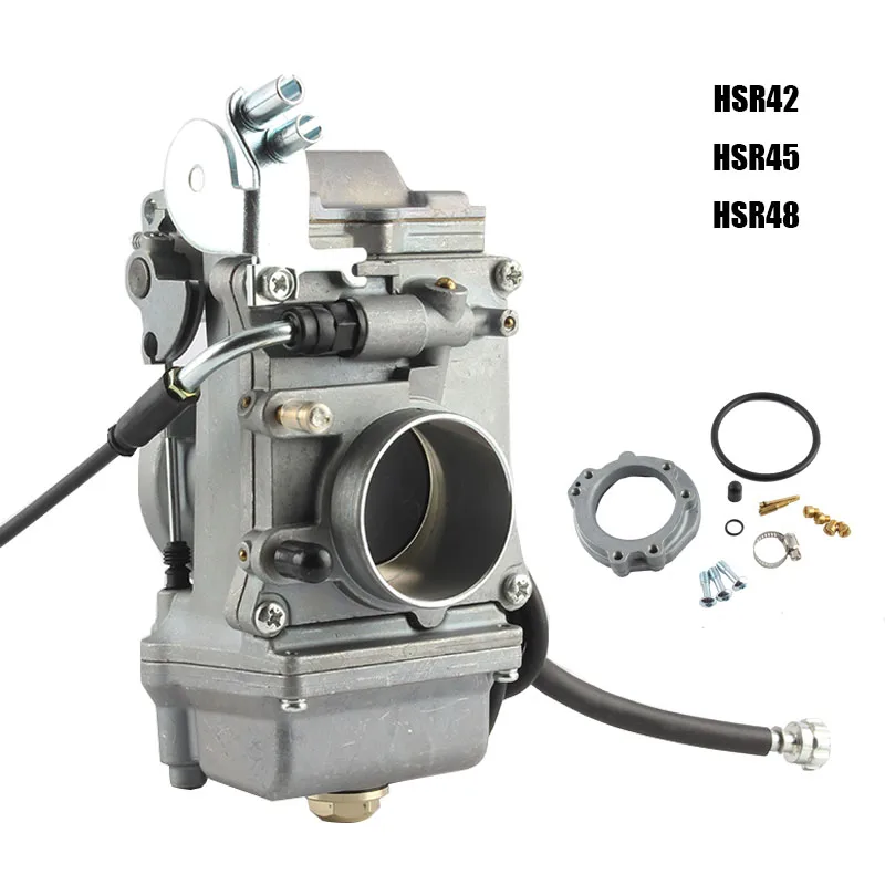 

HSR Vergaser Motorrad Mikuni HSR48 HSR45 HSR42 Pumper Carb HSR Vergaser mit jets для Harley Davidson FLH FLHB Bad Boy...