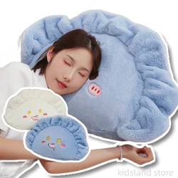45/70cm Cute Creative Blue And White Dumpling Stuffed Toy Throw Pillow Cute Love Eyes Wealth Lover Expression Decoration Sofa