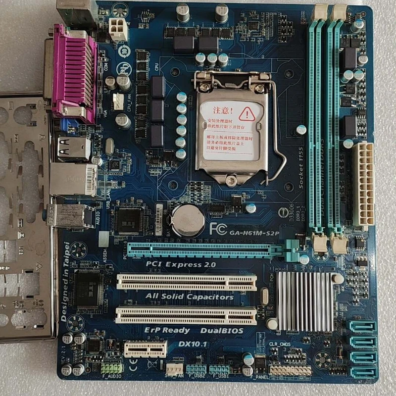 

used for Gigabyte GA-H61M-S2P LGA1155 Intel H61 mATX Motherboard DDR3 VGA 2/3rd Gen CPU