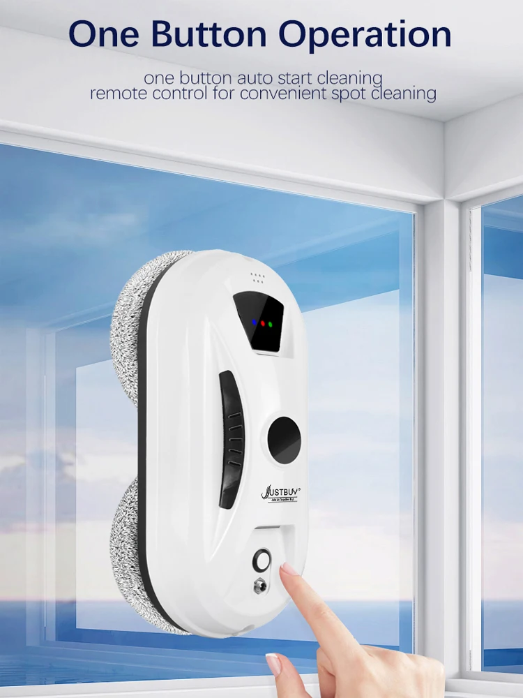 Fenster-Roboter-Staubsauger, automatisch arbeitend, elektrisch, mit Fernbedienung für den Haushalt