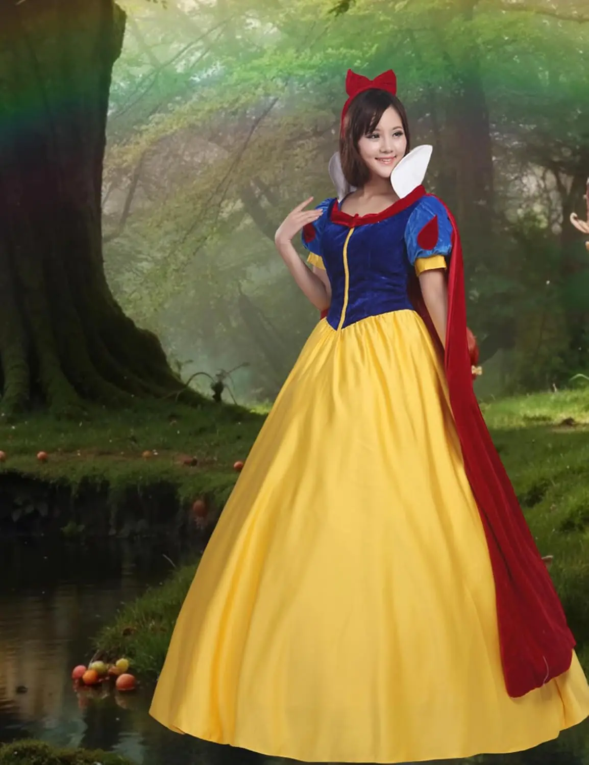 クラシックデラックスロリータコスチュームおとぎ話ドレス役割コスプレ大人のためのプリンセスコスチュームペチコート付きコスプレ衣装