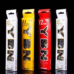 YBN Bicycle chain X12L x10 x10sl x9sl x11sl bicycle chain 9 10 11s gold mountain road bike For SHIMANO Sram 116 length