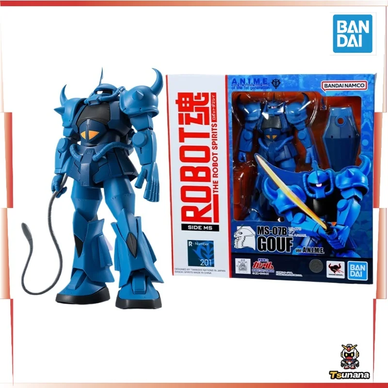 Bandai DE ROBOT in Shock RMS-201 MS-07B GOUF Ver ANIME Anime Volledige Action Assembly Figuur Model Originele Doos Speelgoed Cadeaus voor Kid
