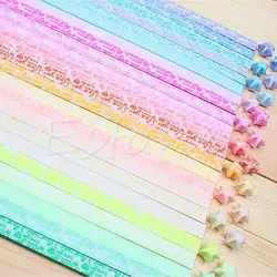 Glow in Dark Lucky Star Origami Folding Plastic Strip Paper