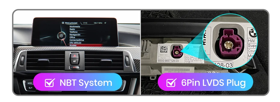 Junsun Drahtlose CarPlay Andorid Auto Auto Radio Für BMW 3/4 Serie F30 F31 F34 F32 F33 F36 2018-2021 EVO System GPS Navigation – Detail 2