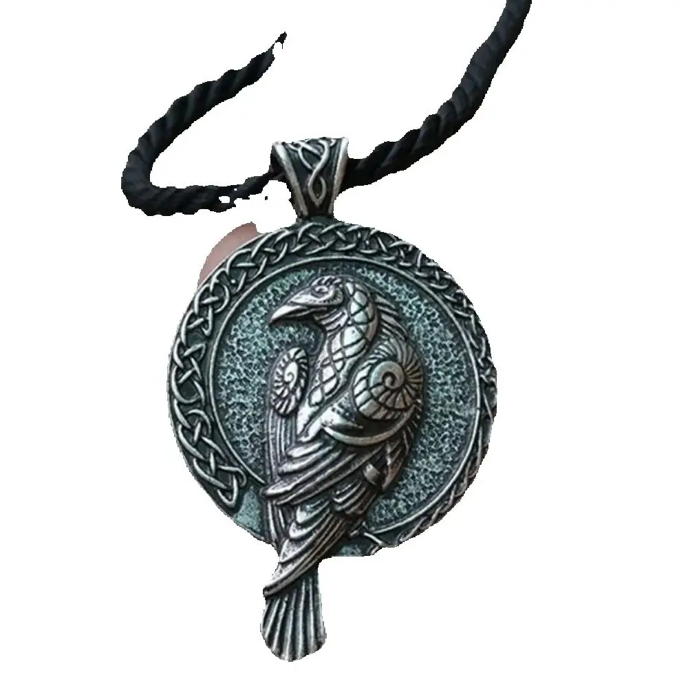 1pc Europe and the United States New Talisman Crow Men's Pendant Necklace Trend Personality Fashion Punk Men's Necklace Jewelry
