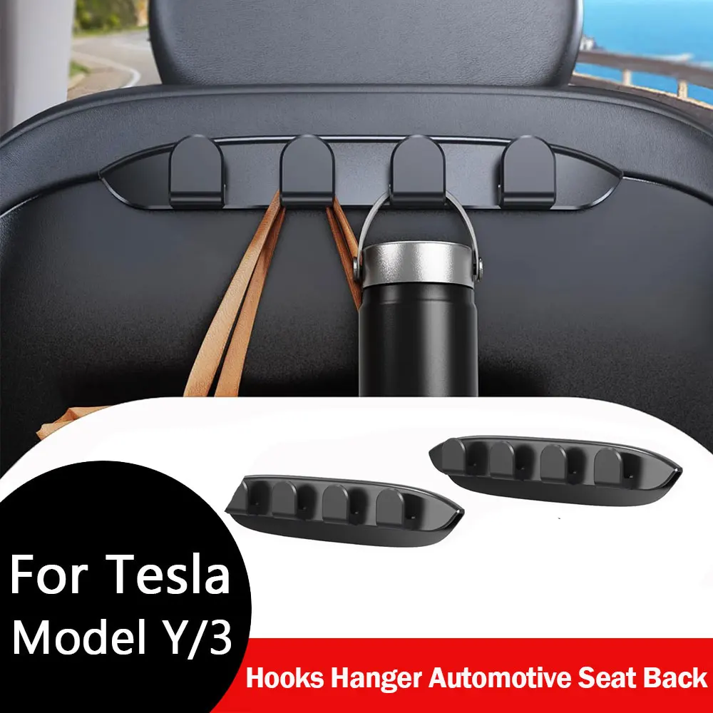

2 шт. для Tesla Model Y 2026 Juniper Model 3 Highland: Экологичные, без запаха крючки-вешалки на спинку сиденья для автомобиля