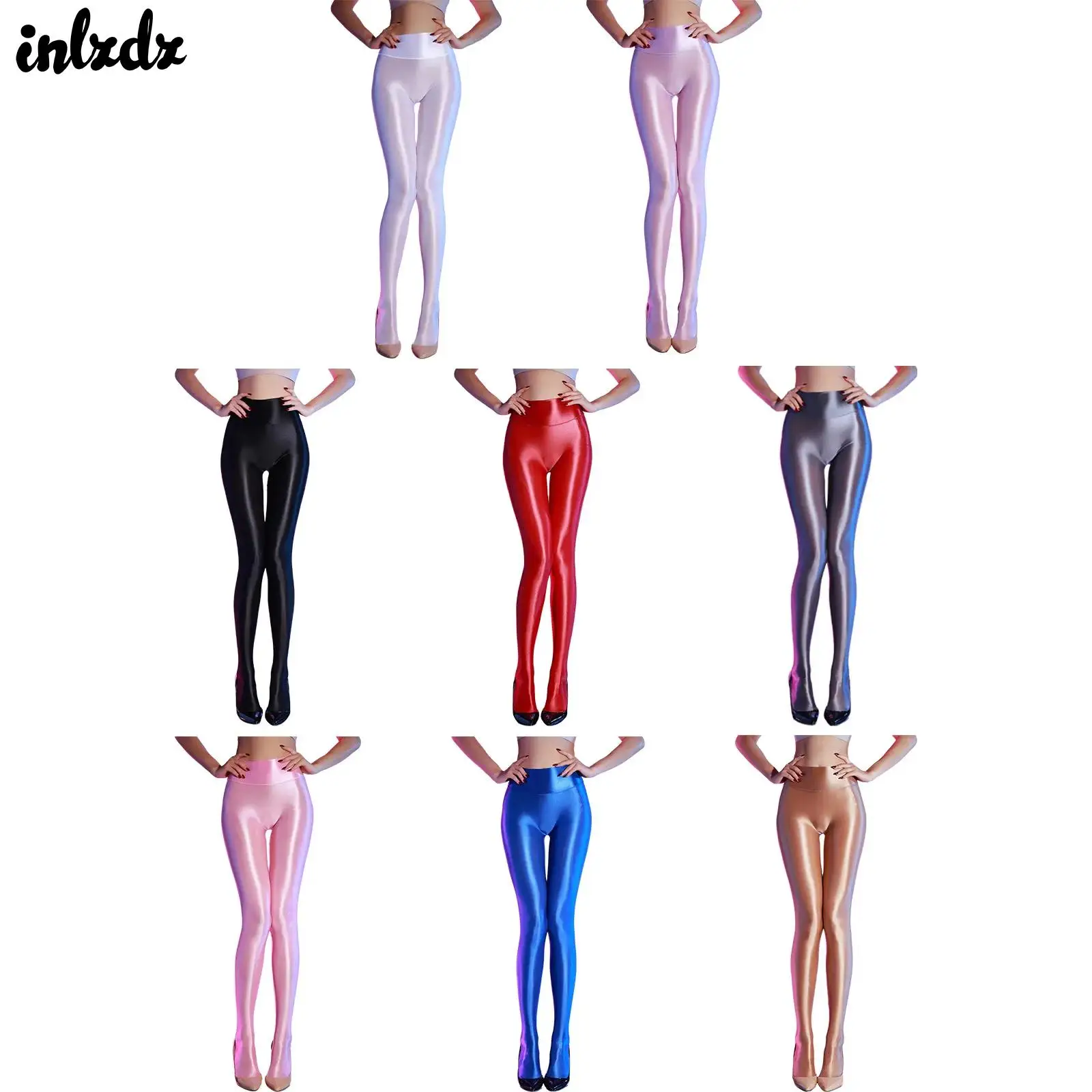 

1 шт. блестящие колготки для женщин глянцевые чулки колготки блестящие колготки брюки бесшовные брюки леггинсы для танцев