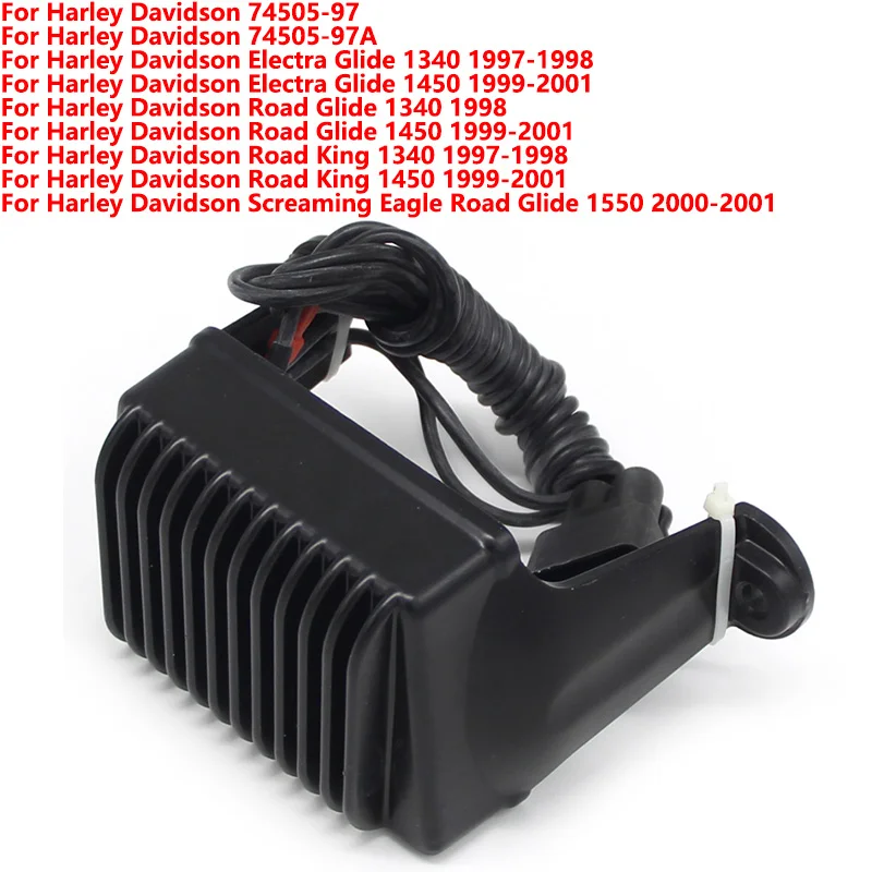 

Motorcycle Voltage Regulator Rectifier for Harley Davidson Electra Glide Road Glide King 1340 1450 Screaming Eagle 1550 74505-97