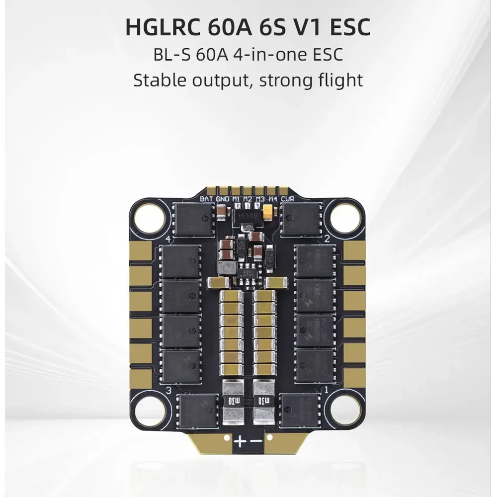 BoMaSHGLRC 60A 6S V1 ESC For Racing Freestyle FPV Drone 3