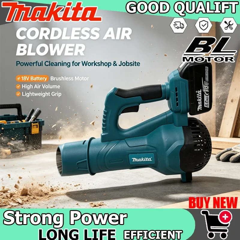 souffleur-de-feuilles-sans-fil-makita-18v-sans-balais-souffleur-d'air-turbo-portatif-outil-electrique-pour-le-nettoyage-du-jardin-de-la-cour-et-de-l'atelier-domestique