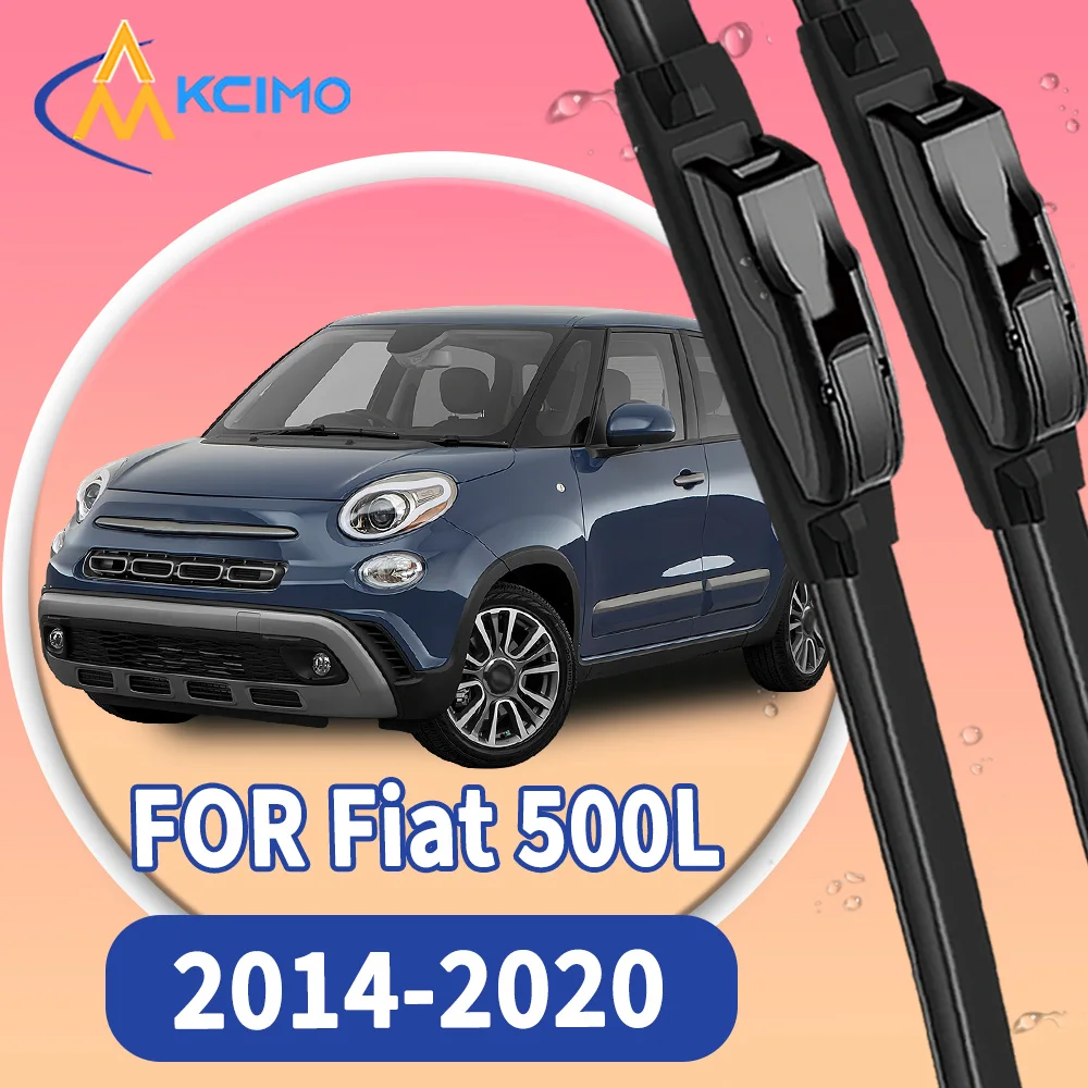 

High Quality 2pcs Windscreen Car Rain Brush Front Windshield Auto Wipers Perfect Fit for Fiat 500L 2014-2020 High Quality