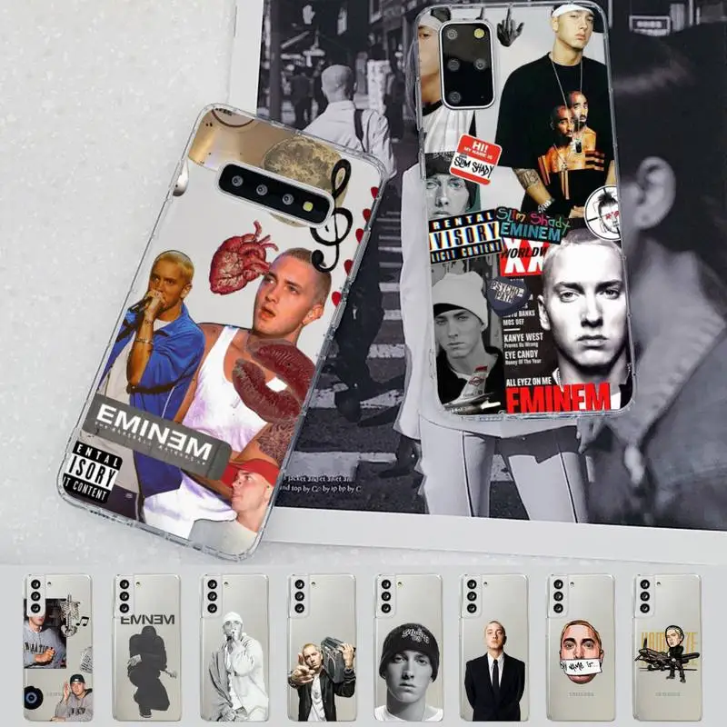 Hop Rapper Eminem rap Phone Case for Samsung S20 S10 lite S21 plus for Redmi Note8 9pro for Huawei P20 Clear Case