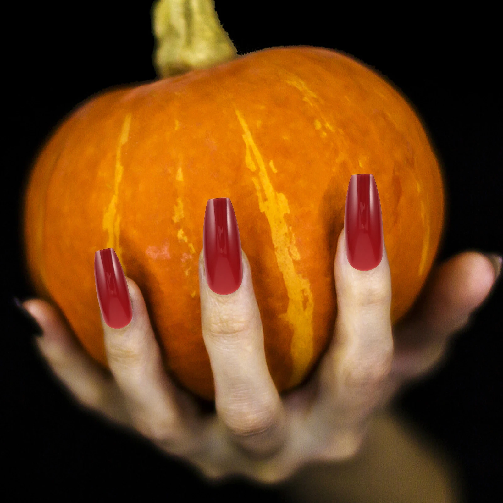 

1Set Press on Nails Full Cover Nail Tips Replaceable Manicure Extension for Women Stylish Long Ballet False