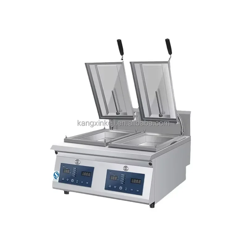 2026 Commercial Dumpling Fryer Machine Fried Gyoza Griddle Single Type Cooker Grill Equipment