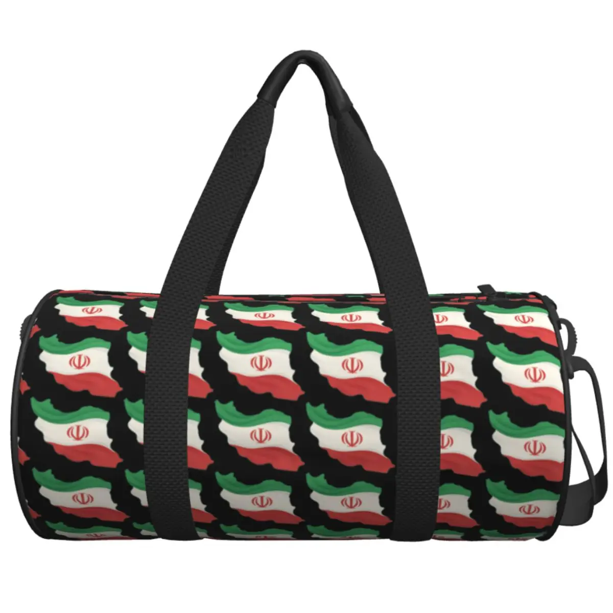 

Спортивная сумка с флагом Ирана и картой страны, большая вместительная дорожная сумка для путешествий, сумка для спортзала, сумка для йоги, оригинальная сумка для фитнеса, дизайн для пар