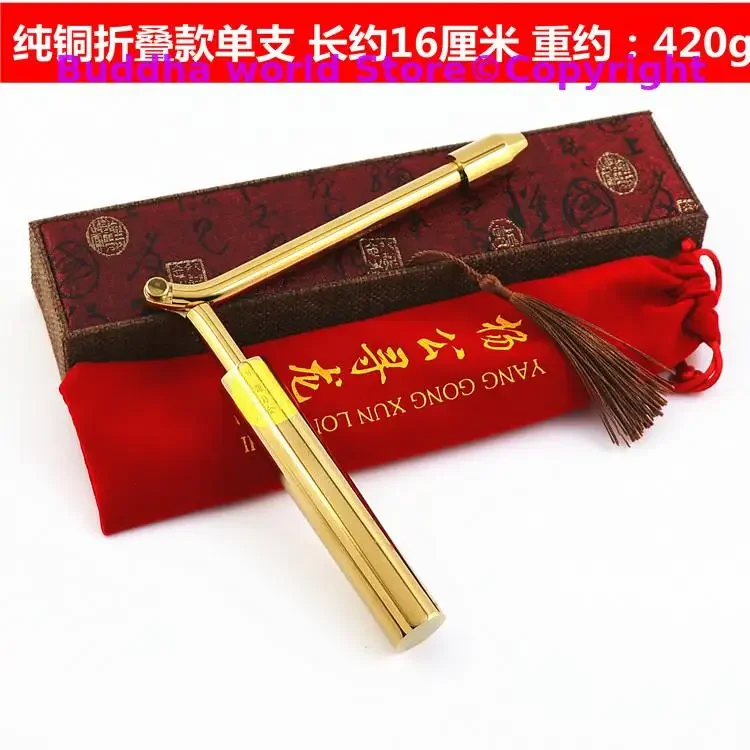 Asia Geomantic master tool efficacious Eight Diagrams FENG SHUI Probe rod Compass magnetic divine dragon dowsing Rod + LUO PAN