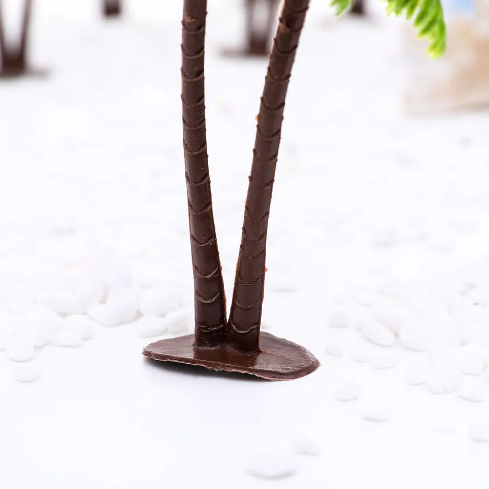 

5 Pcs Mini Coconut Ornaments Aquarium Decor Fish Tank Decoration Fake Tropical Decorations for Miniature Artificial Faux Plant