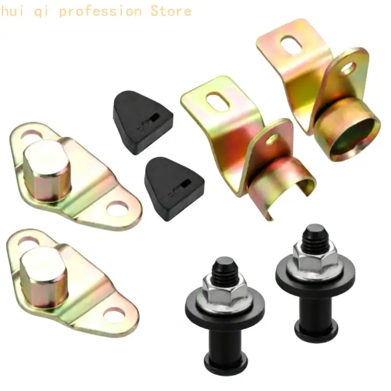 Pickup Heckklappenscharnier-Teilesatz, 8-teiliges Reparatur-Hardware-Set mit Metallhalterungen, Unterlegscheiben – Detail 8
