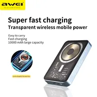 Awei PD20W Magnet Wireless Power Bank 5000mAh P153K For iOS&Android Phone Portable Mini Powerbank Fast Charge External Battery