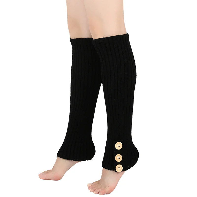 Jambières Harajuku pour femmes et filles, chaussettes de pied pour dames, chaussettes de rinçage, design de bouton Y2K, ogo, hiver