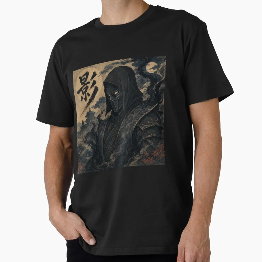 Noob Saibot Mortal Kombat MK Fanart Gift tee for gamer 100% cotton printed Men's Short Sleeve Graphic T-Shirt All size tops
