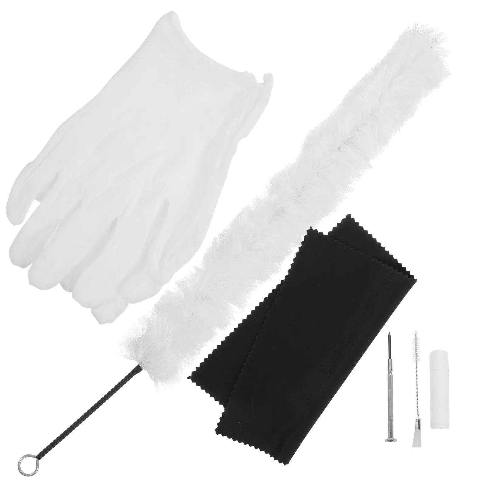 

1Set Professional Saxophone Cleaning Kit Premium Reusable Microfiber Cloth Brush Set for Flute Clarinet Piccolo Mouthpiece